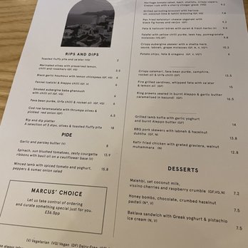 Brother Marcus, Spitalfields - Menu - Mediterranean Near Me - London, XGL