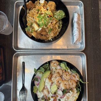 Torchy's Tacos - torched bowls: The Big Tipsy Bowl (top) & The Moontower Bowl (bottom) - Tacos Near Me - Austin, Texas