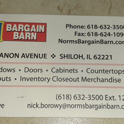 Norm's Bargain Barn - Ask for Nick.