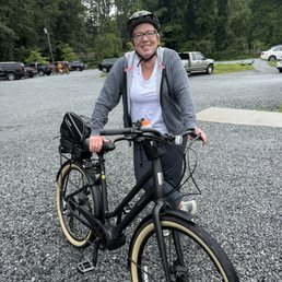 The electric bicycle and helmet provide to my Novice sister. The electric bicycle and helmet provide to my Novice sister.