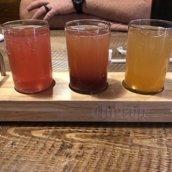 Old School Grub - Mimosa flight (left to right) raspberry, prickly pear, peach - Burgers Near Me - Mesa, Arizona Old School Grub - Mimosa flight (left to right) raspberry, prickly pear, peach - Burgers Near Me - Mesa, Arizona