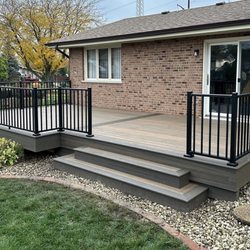 AT Construction - Trex composite decking and Westbury aluminum railing in Homer Glen, IL