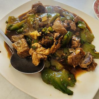 Zen Mei Bistro - Bitter melon with pork spare ribs and black bean sauce. - Chinese Near Me - Los Angeles, California
