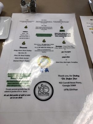 Menu photo 1 The Perfect Pear Perry, GA