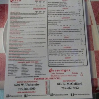 Greek's Pizzeria - menu - Pizza Near Me - Muncie, Indiana Greek's Pizzeria - menu - Pizza Near Me - Muncie, Indiana