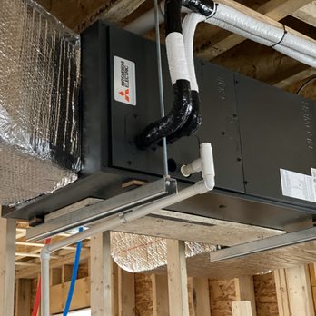 Paone Mechanical - Mitsubishi Ducted Air Handler installed bright our team. This system Heats and Cools. Call for details. - Heating & Air Conditioning/HVAC Near Me - Gloucester, Massachusetts