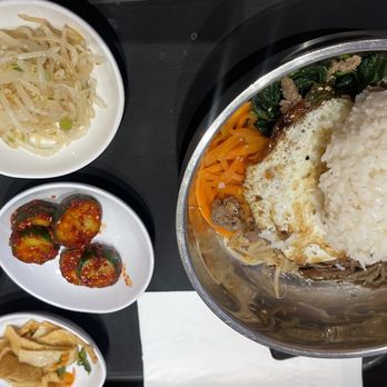 Omma Tofu House - C7. Bibimbap and Tofu Soup Combo with side dishes - Korean Near Me - Arcadia, California
