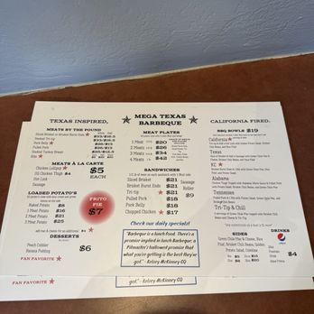 MEGA Texas Barbeque - Menu - Caterers Near Me - Fresno, California