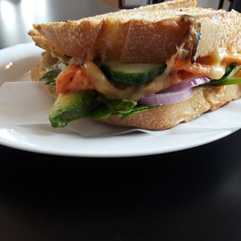 LA Bakery - Side view of the Salmon Melt on Sourdough Bread - Bakeries Near Me - Carson City, Nevada