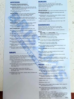 Menu photo 4 Brisam's Cave Creek, AZ