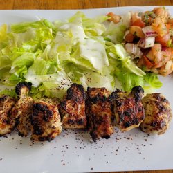 Kabob Guys - Afghan Grill - Light dinner for me. Chicken breast with salad.
