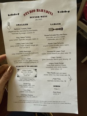 Menu photo 2 Barndiva Healdsburg, CA