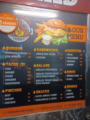 Menu photo 1 La Flama Brooklyn Brooklyn, NY Menu photo 1 La Flama Brooklyn Brooklyn, NY