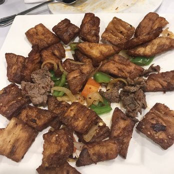 Dolan's - Fried Naan with beef. $12.95. - Asian Fusion Near Me - Alhambra, California