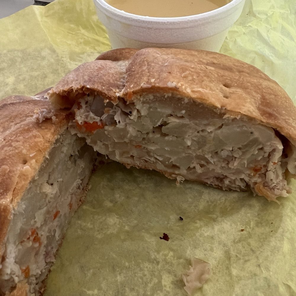 Pasty Kitchen - Small chicken pasty with gravy - Desserts Near Me - Huntington Beach, California Pasty Kitchen - Small chicken pasty with gravy - Desserts Near Me - Huntington Beach, California