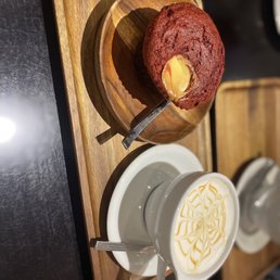 Red Velvet and Cheese Muffin