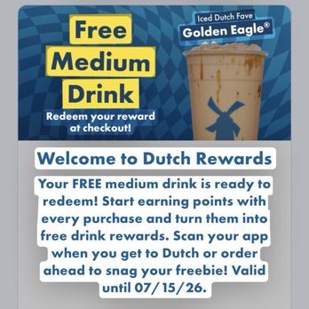 Dutch Bros Coffee - Another coupon drank - Juice Bars & Smoothies Near Me - Santa Clarita, California
