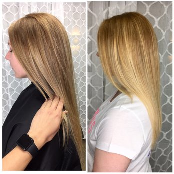 Hair Trends by Steph - Left pic was the 1st time doing balayage and Right pic is the 2nd! - Hair Stylists Near Me - Crofton, Maryland Hair Trends by Steph - Left pic was the 1st time doing balayage and Right pic is the 2nd! - Hair Stylists Near Me - Crofton, Maryland