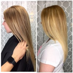 Hair Trends by Steph - Left pic was the 1st time doing balayage and Right pic is the 2nd!