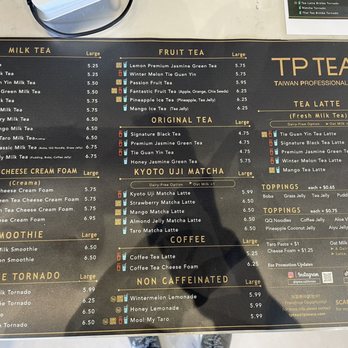 TP Tea - Menu - Bubble Tea Near Me - Sunnyvale, California TP Tea - Menu - Bubble Tea Near Me - Sunnyvale, California