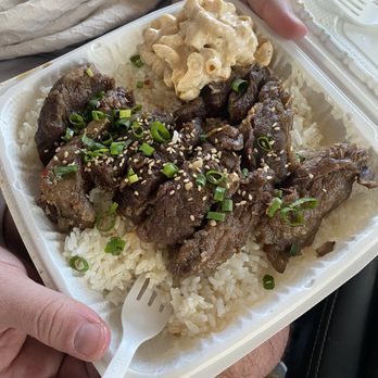 Da Bald Guy - Kalbi Beef plate - Food Trucks Near Me - Kahuku, Hawaii Da Bald Guy - Kalbi Beef plate - Food Trucks Near Me - Kahuku, Hawaii