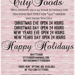 Holiday Hours