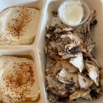 Zankou Chicken - Chicken Tarna Plate $15 , comes with 3 sides (I got it sides of hummus) - Mediterranean Near Me - Anaheim, California