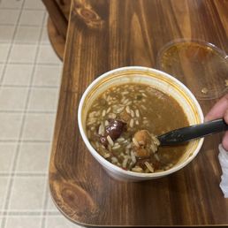 This is not crawfish etouffe! Done coming here