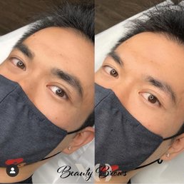 Left is after microblading with Crystal, right is before.