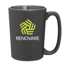 Century Graphics - Screen printed custom logo on ceramic mug. Great employee giveaway.