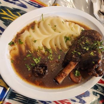 Uzbegim - Lamb shank with mash potatoes - Uzbek Near Me - San Francisco, California