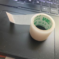 MidWest Eye Center - the actual adhesive tape they used to attach the flimsy useless plastic eye patch.