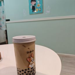 Boba cake milk tea Boba cake milk tea
