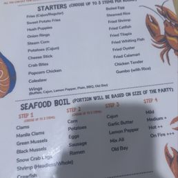 ayce menu