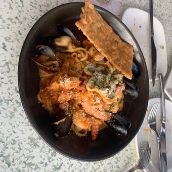 C Level - Seafood Pasta OMG Delish! - New American Near Me - San Diego, California