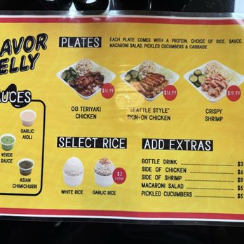 Flavor Belly - Menu - Food Court Near Me - West Covina, California