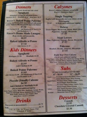 Menu photo 3 Rocco's Pizza Springfield, MO