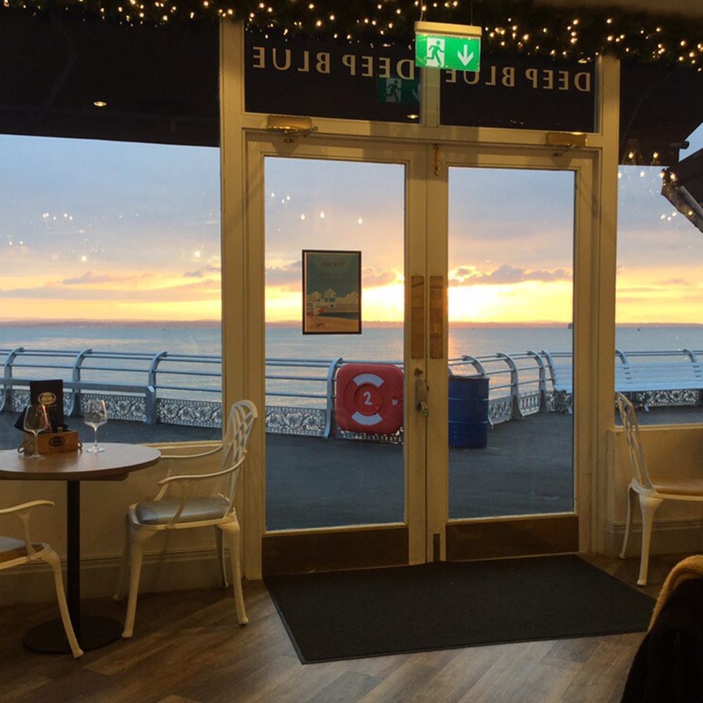 Deep Blue - Deep Blue Fish And Chips on the pier with a November sunset - Fish & Chips Near Me - Southsea, POR Deep Blue - Deep Blue Fish And Chips on the pier with a November sunset - Fish & Chips Near Me - Southsea, POR