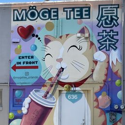 Exterior outside entrance of Moge Tee - Orlando - Sign - Orlando, Florida Exterior outside entrance of Moge Tee - Orlando - Sign - Orlando, Florida