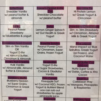 Smoothie King - Secret Menu - Juice Bars & Smoothies Near Me - Jacksonville, Florida Smoothie King - Secret Menu - Juice Bars & Smoothies Near Me - Jacksonville, Florida
