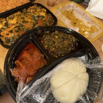 Lynda's African Delicacies - Beef Fufu & Spinach, Yam Pottage, Jollof Rice - African Near Me - Irvine, California