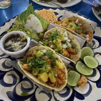 Mi Casa - Shrimp Tacos with pineapple salsa - Mexican Near Me - Cabo San Lucas, BCS