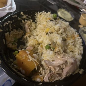 Chirp - Butternut squash stew w/ chicken. Great but too much rice. Order as sides instead! - Peruvian Near Me - New York, New York Chirp - Butternut squash stew w/ chicken. Great but too much rice. Order as sides instead! - Peruvian Near Me - New York, New York