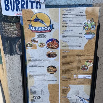 Sabor - Menu as of June 2023 - Mexican Near Me - Oxnard, California
