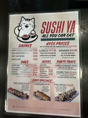 Menu photo 1 Sushi Ya Boise, ID Menu photo 1 Sushi Ya Boise, ID