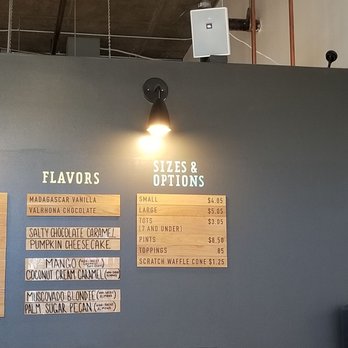 Eb & Bean - Menu as of 9/21/2019 - Ice Cream & Frozen Yogurt Near Me - Portland, Oregon