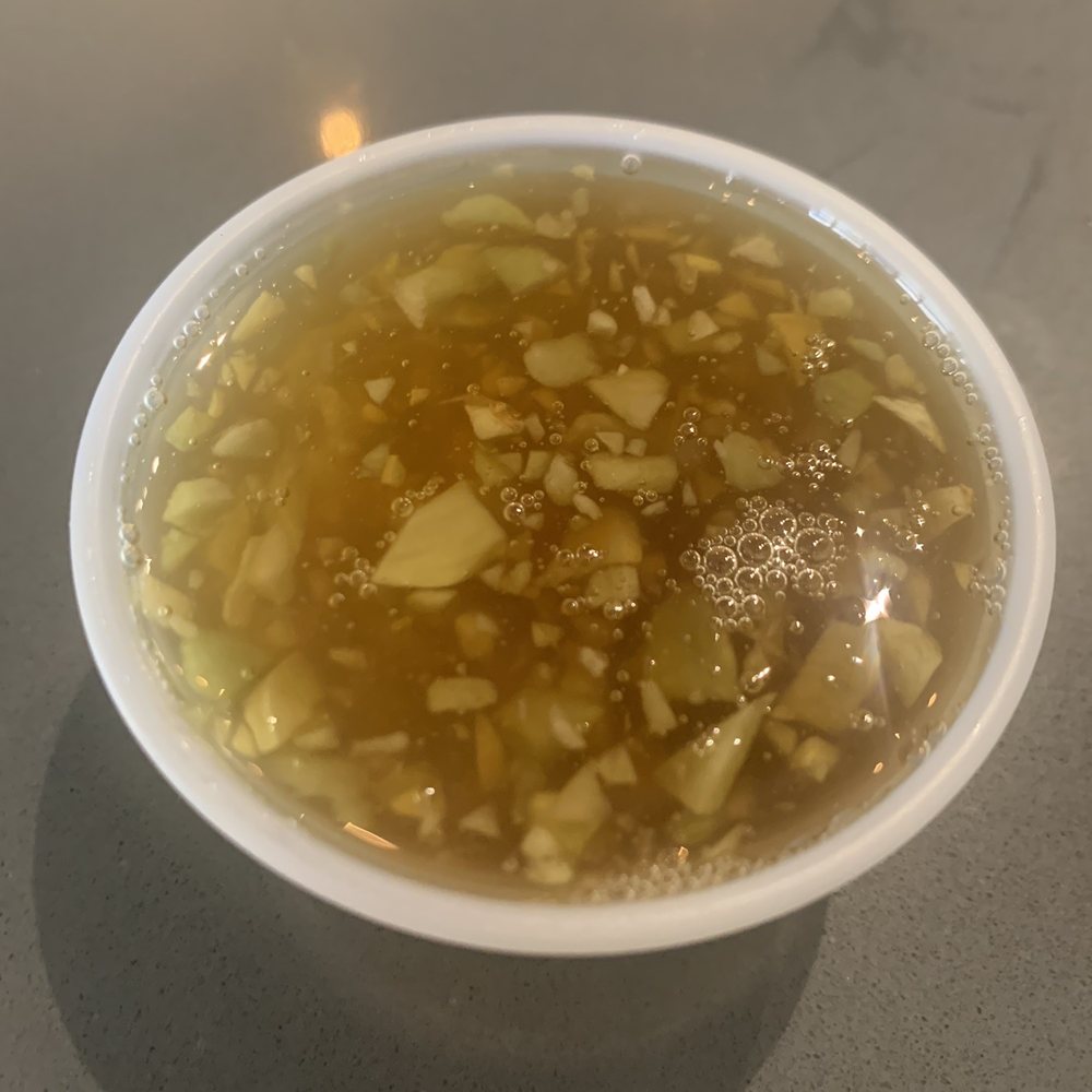 The Remedy.  Apple Cider Vinegar, Garlic & Honey.  A good shot to take during cold & flu season.