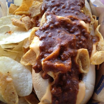 Choctaw Stadium - Frito pie hot dog from concession stand in centerfield - Stadiums & Arenas Near Me - Arlington, Texas Choctaw Stadium - Frito pie hot dog from concession stand in centerfield - Stadiums & Arenas Near Me - Arlington, Texas