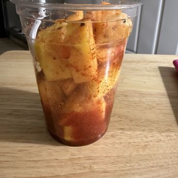 Mangonadas Mexican Kitchen - Piña Preparado (pineapple with chamoy, tajin and lime) - Mexican Near Me - Tampa, Florida Mangonadas Mexican Kitchen - Piña Preparado (pineapple with chamoy, tajin and lime) - Mexican Near Me - Tampa, Florida