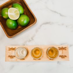 Tequila Flight - libélula joven, reposado, 
añejo
